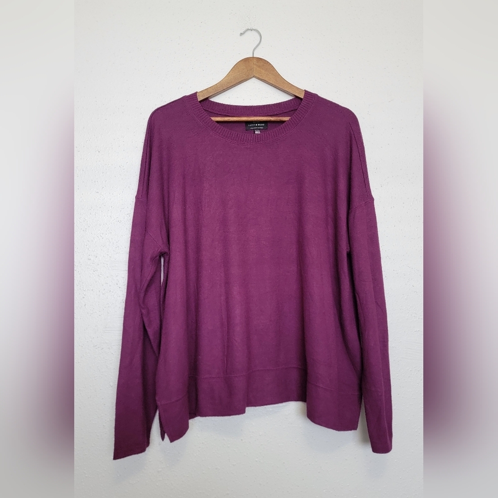 Lucky Brand Violet Purple Crewneck Sweater